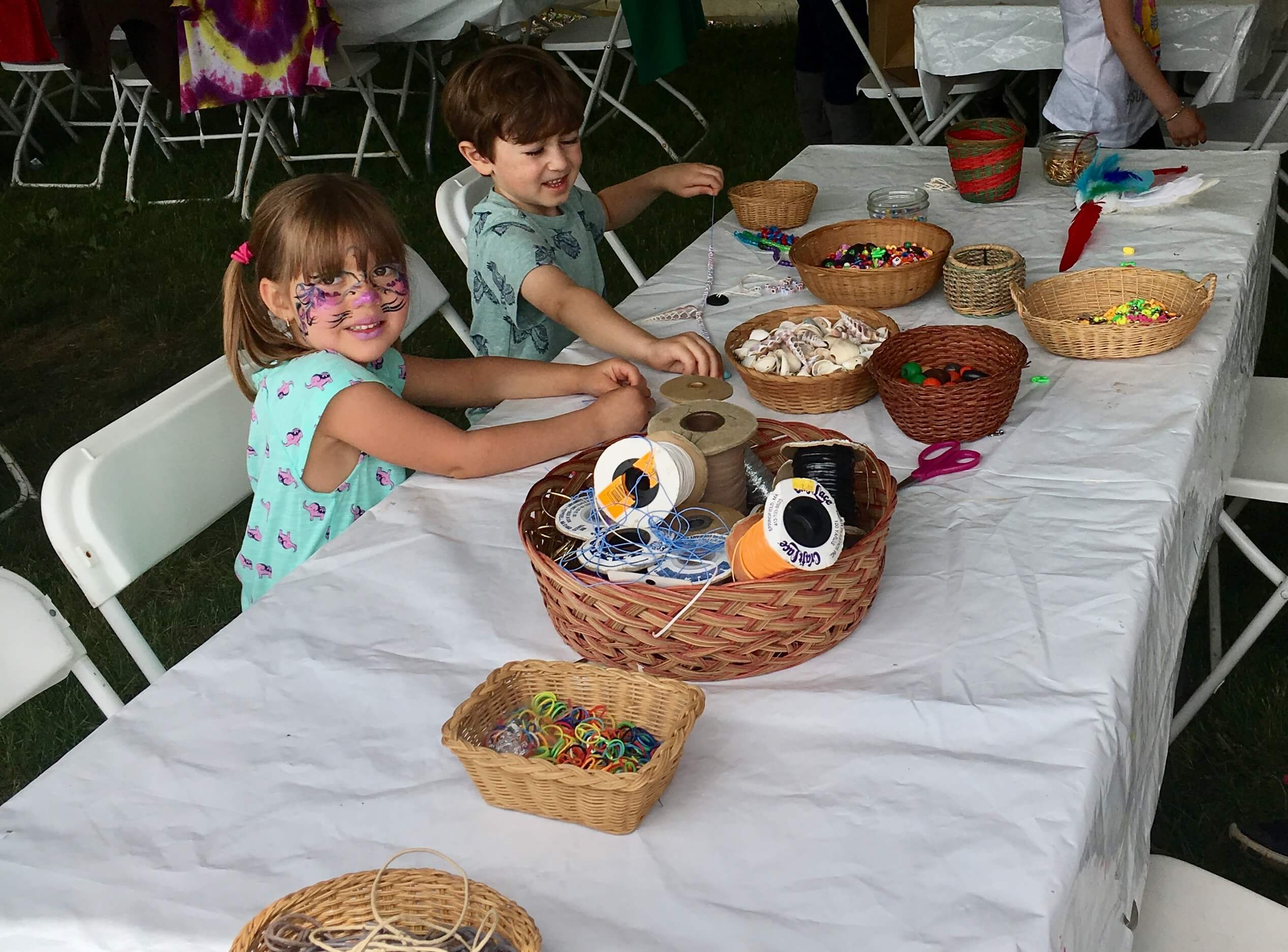 children's tent art and crafts Woodstock New Paltz Art & Crafts Fair