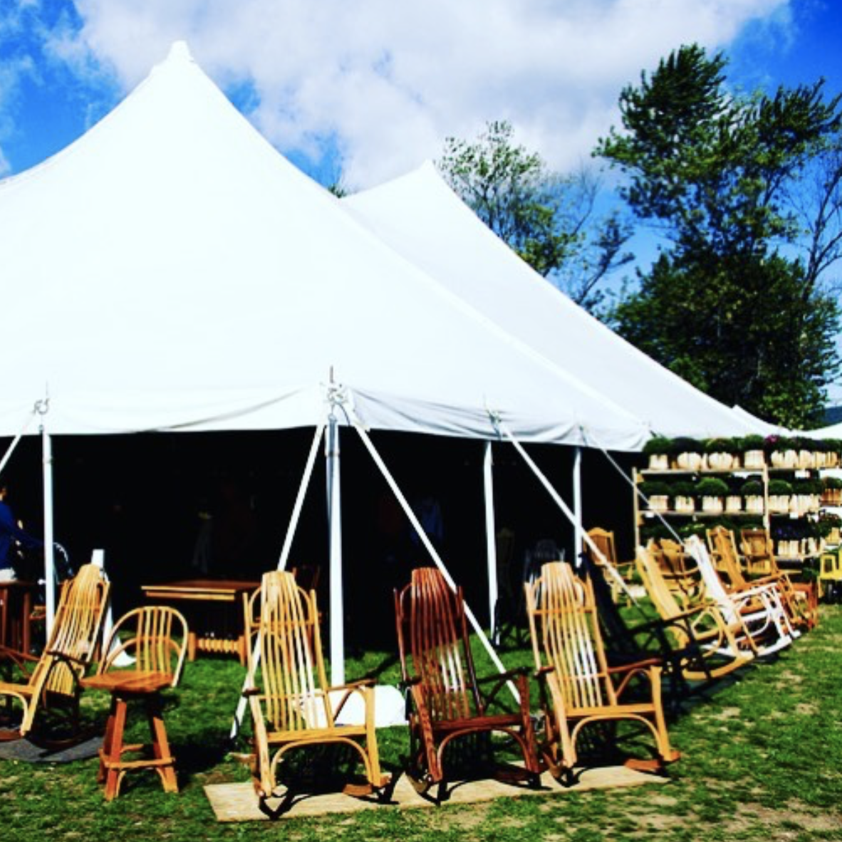 John Finnan Handmade Adirondack Chairs at the Woodstock-New Paltz Art & Crafts Fair