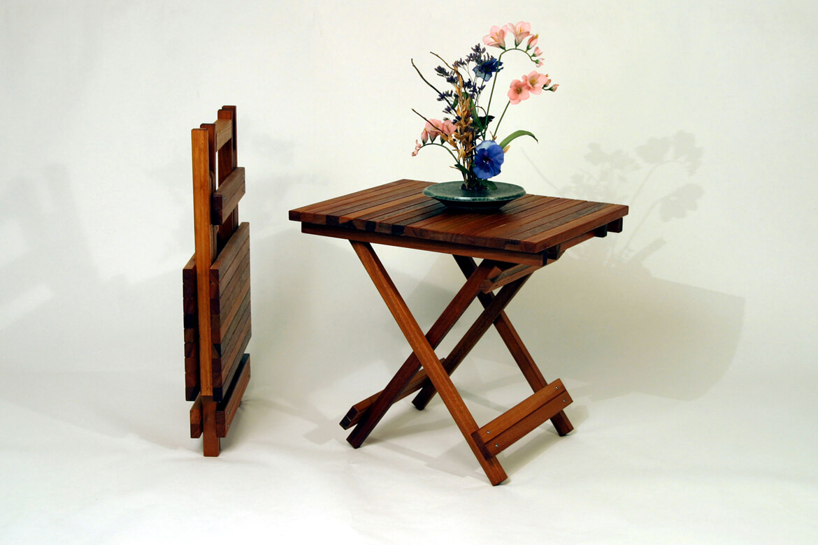Heartwood Furniture by Daniel Gomes: Cherry Folding Butterfly Table, handmade furniture