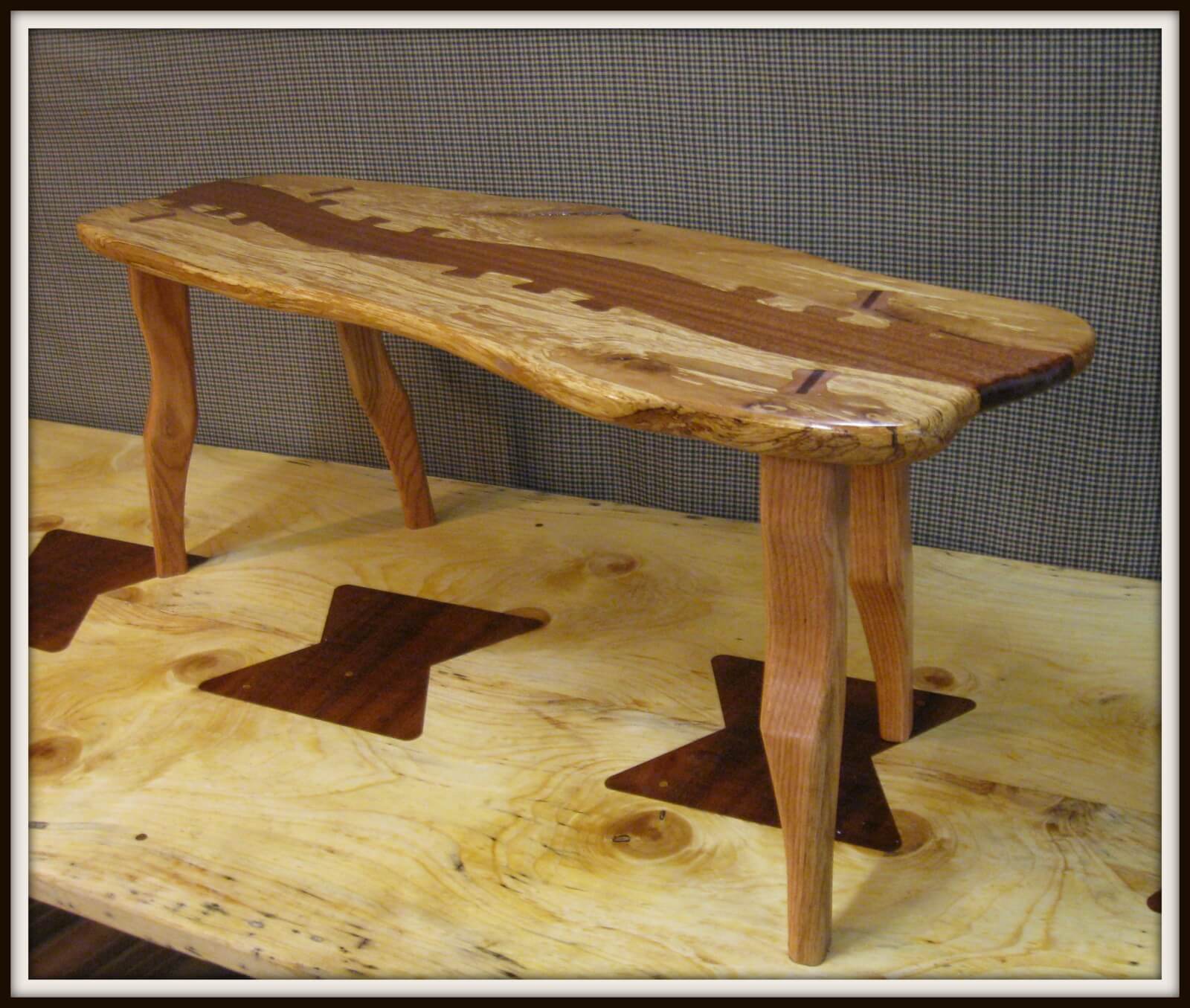 Harnett Designs Woodworking: Maple Live Edge Table, handcrafted furniture