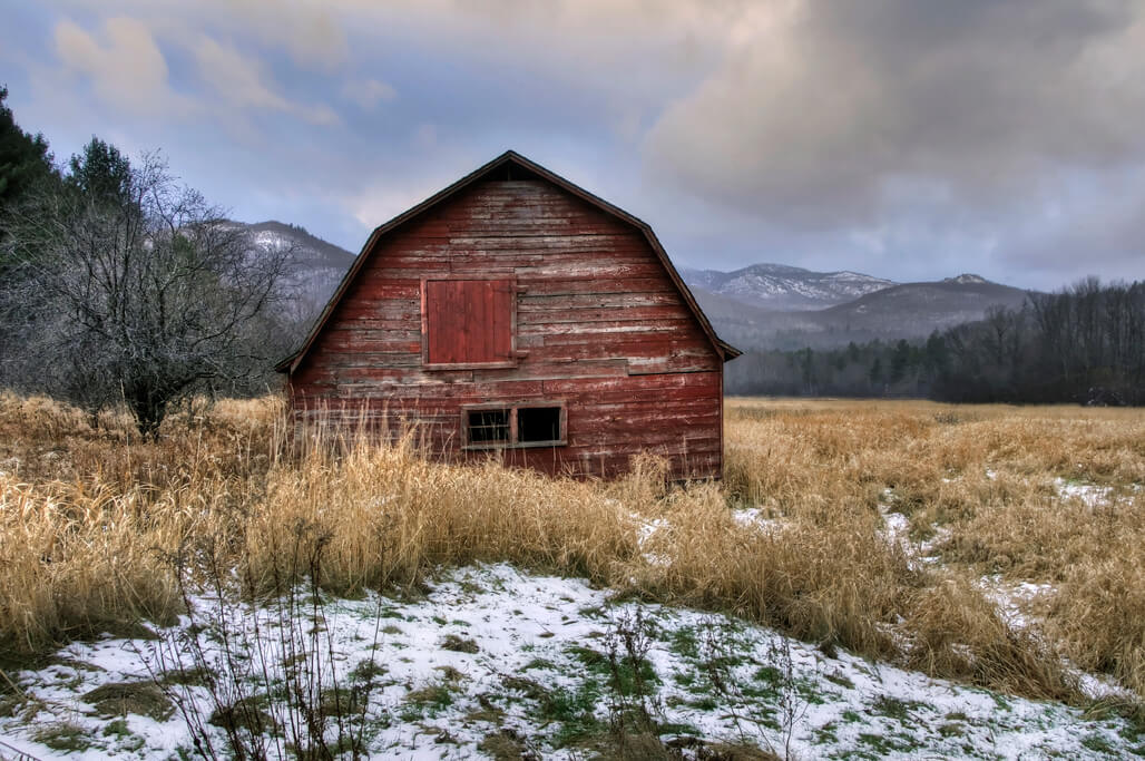 Michael Sandy, Michael Sandy Photography: Adirondack Barn, country photography, old red barn, Catskills, Adirondack mountains, upstate ny, snow, winter