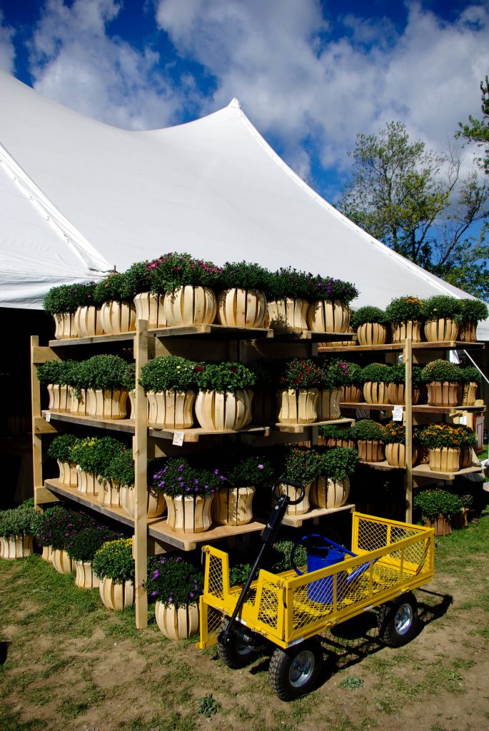 John Finnan, Handmade cedar Outdoor Planters at the Woodstock-New Paltz Art & Crafts Fair