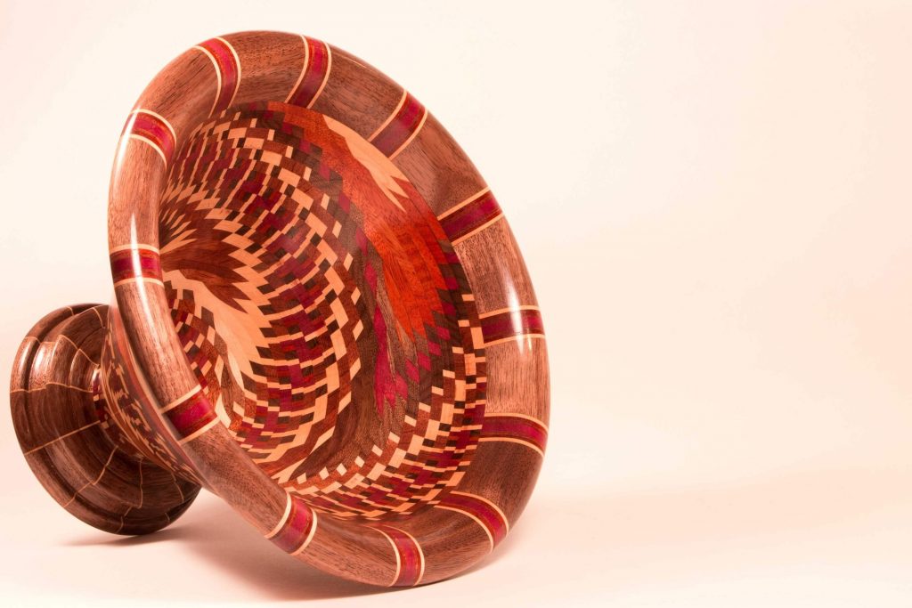 Tree to Dreams by Tyler Lucas: Spiral Bowl, handcrafted wood art, wooden bowl handmade