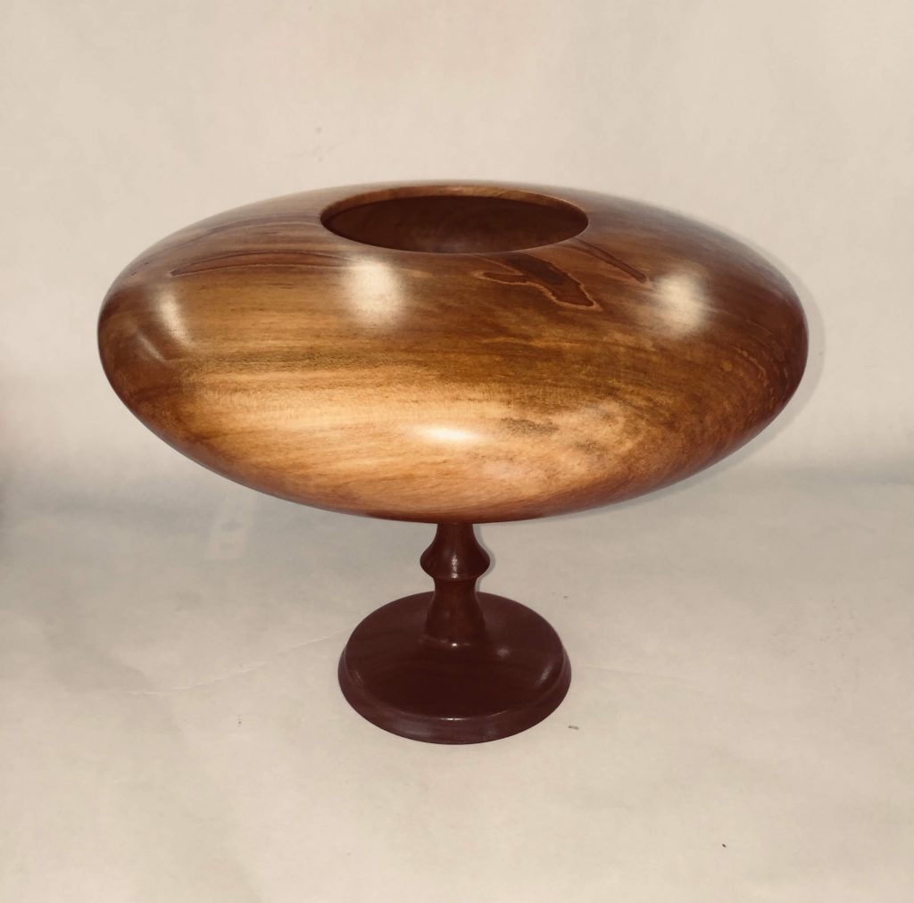 Joseph Botta, Willow Bowl, handcrafted wood at the Woodstock-New Paltz Art & Crafts Fair