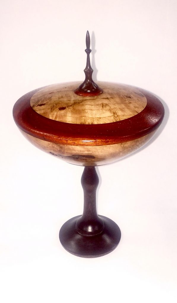Joseph Botta, Willow Bowl, handcrafted wood at the Woodstock-New Paltz Art & Crafts Fair