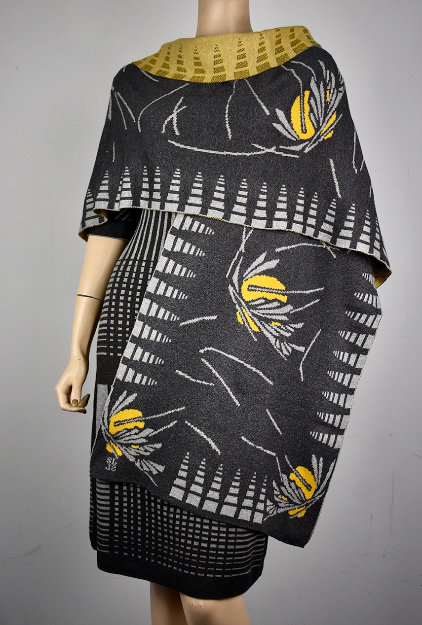 Sharon London, Egyptian Cotton Shawl, handmade shawl, handmade wrap, fiber art