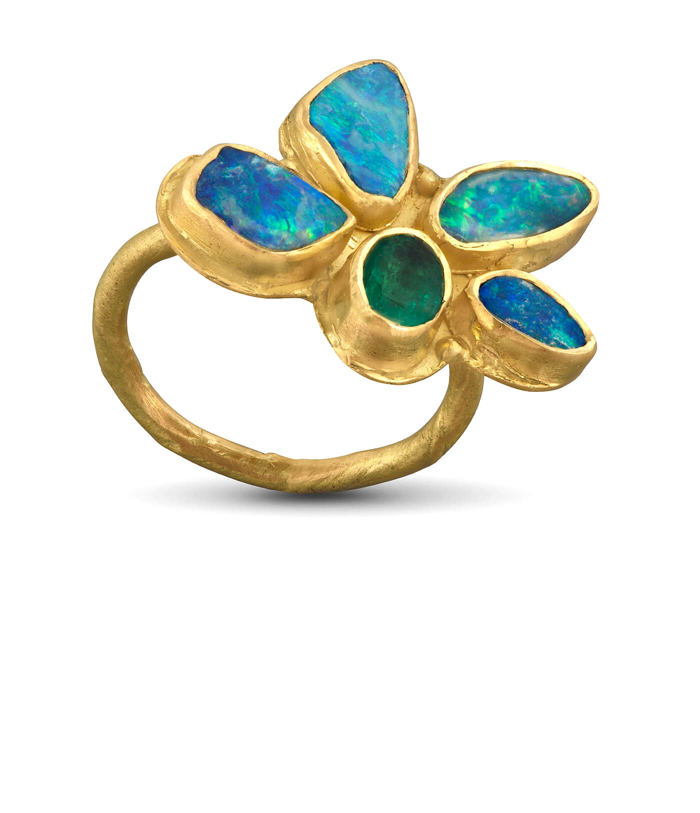 Lori Kaplan Jewelry: Opal and Emerald Ring